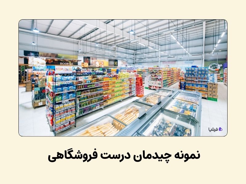 نمونه چیدمان درست برای مدیریت بهتر فروشگاه حضوری