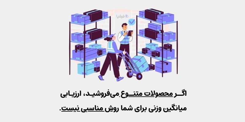 ارزیابی میانگین وزنی برای بررسی موجودی کالا
