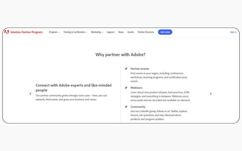 باشگاه مشتریان B2B شرکت Adobe