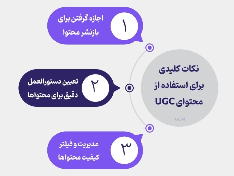 نکات کلیدی استفاده از ugc چیست؟