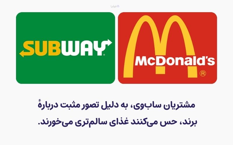 اثر هاله ای در انتخاب برند ساب‌وی توسط مشتریان موثر است